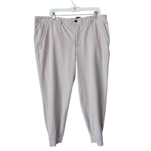VRST Mens Limitless Jogger Pants Size 40 Khaki Beige Performance Commuter Golf